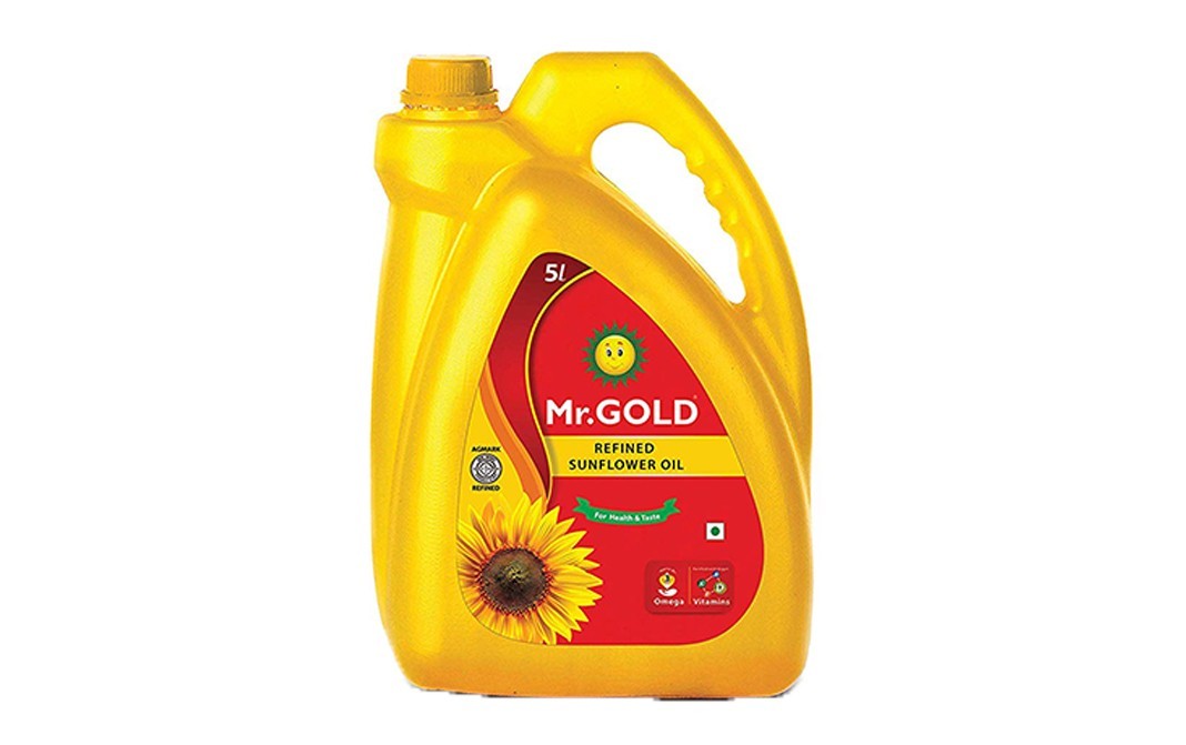 Mr. Gold Refined Sunflower Oil    Can  5 litre